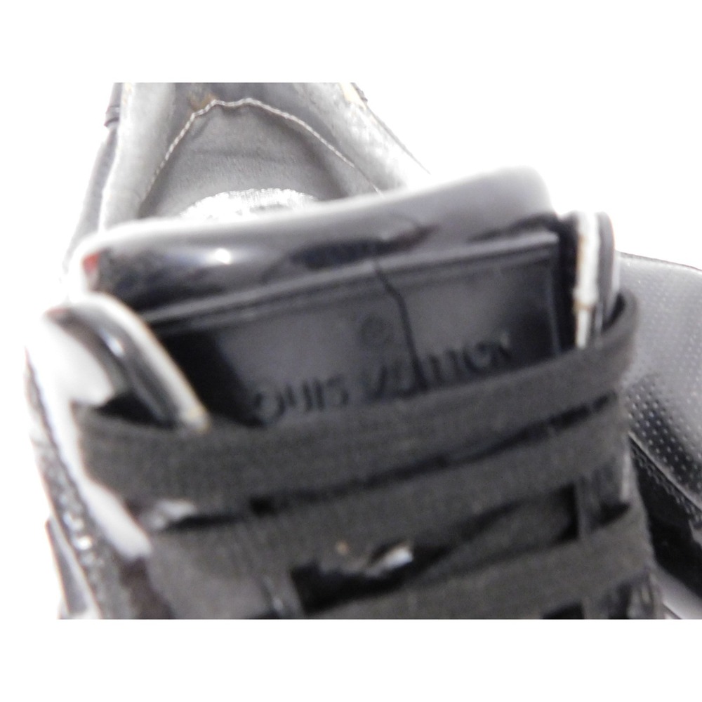 Louis‎ Vuitton Black Patent Leather Sneakers LV Trainer sz 6.5 - Picture 6 of 10